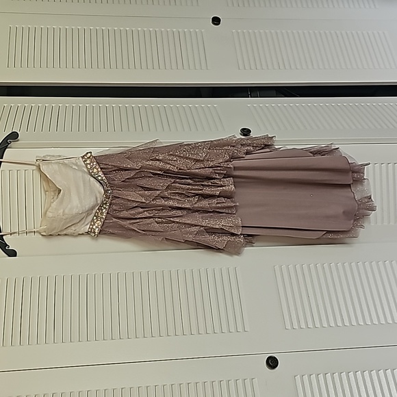Teeze Me Party Cocktail Dress Strapless Ruffle for Homecoming or Semiformal - Picture 1 of 5